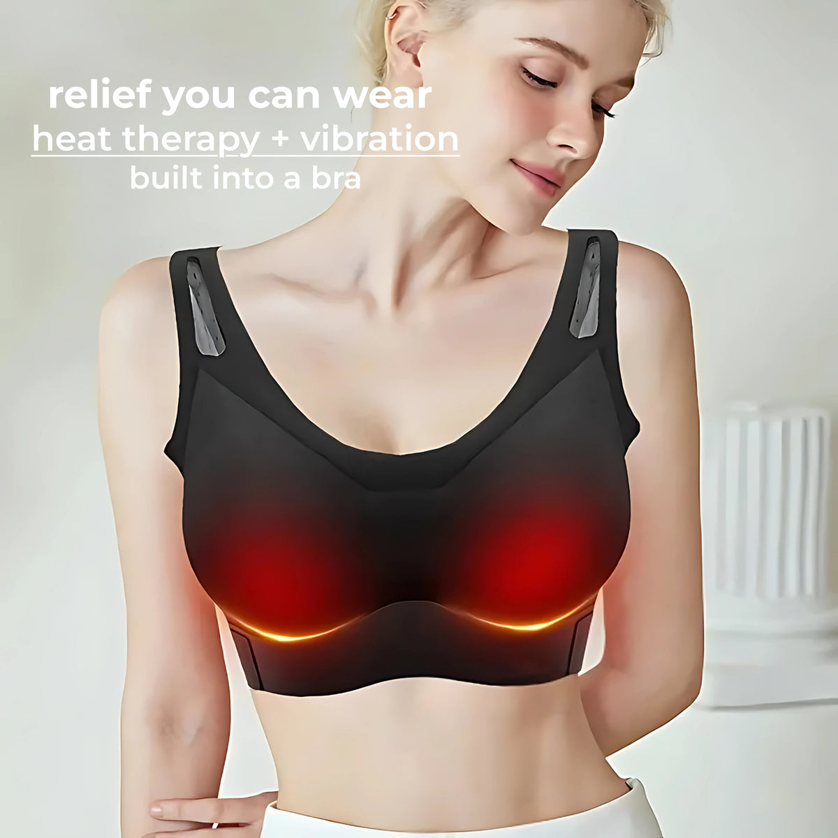 Velura - heat & massager bra