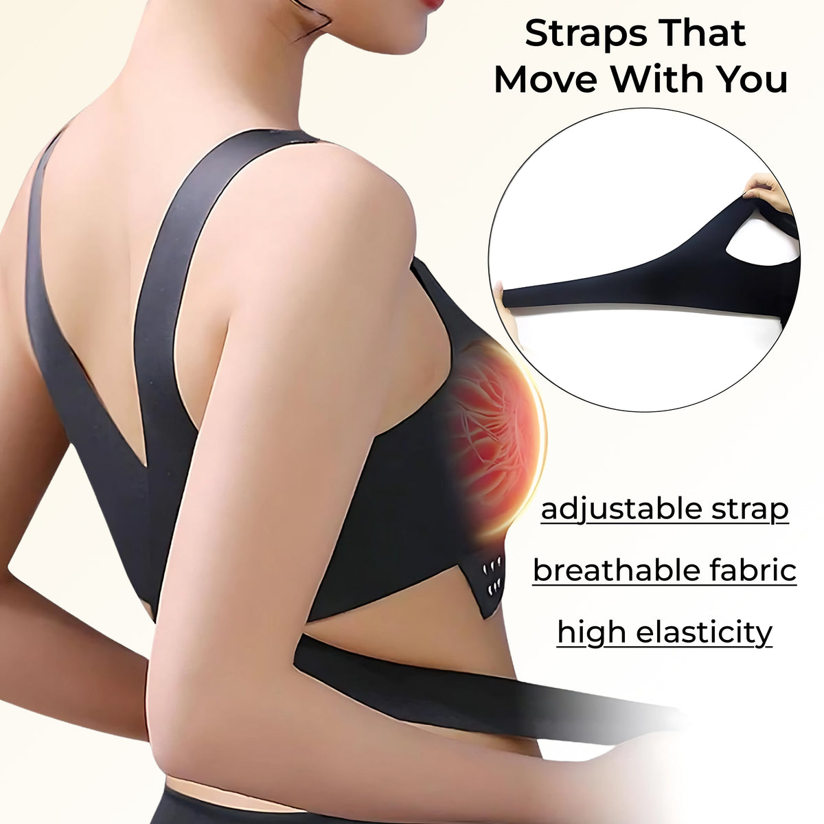 Velura - heat & massager bra