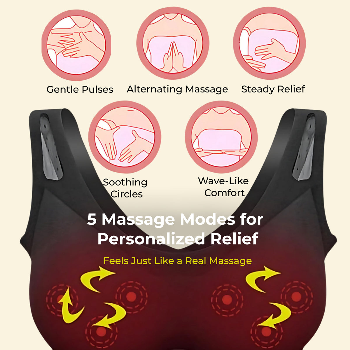 Velura - heat & massager bra