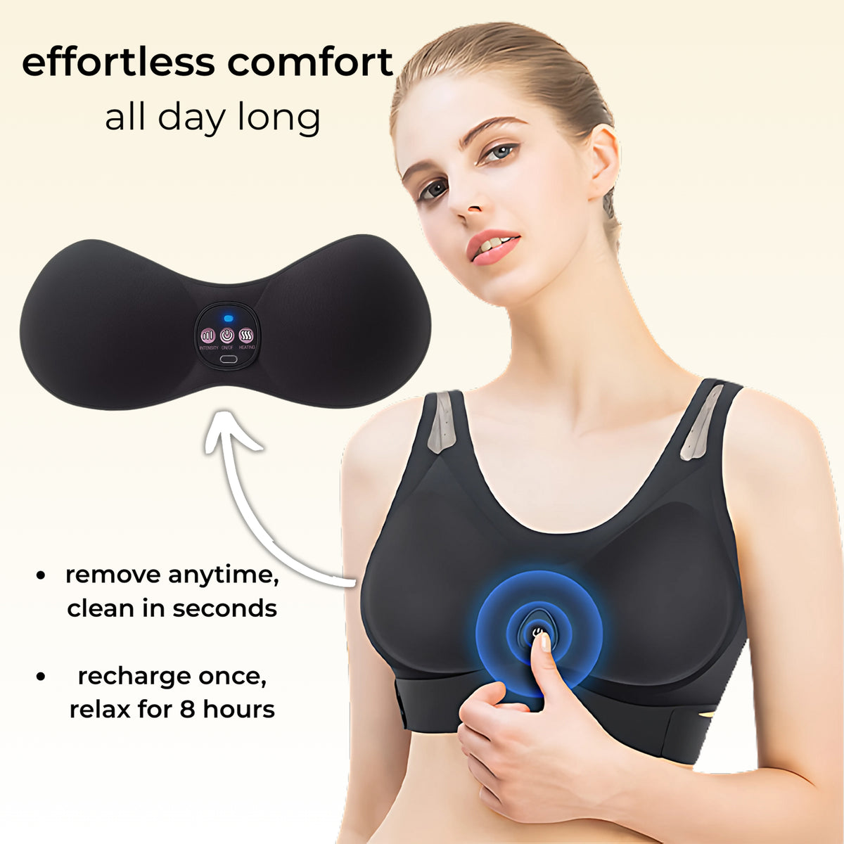 Velura - heat & massager bra