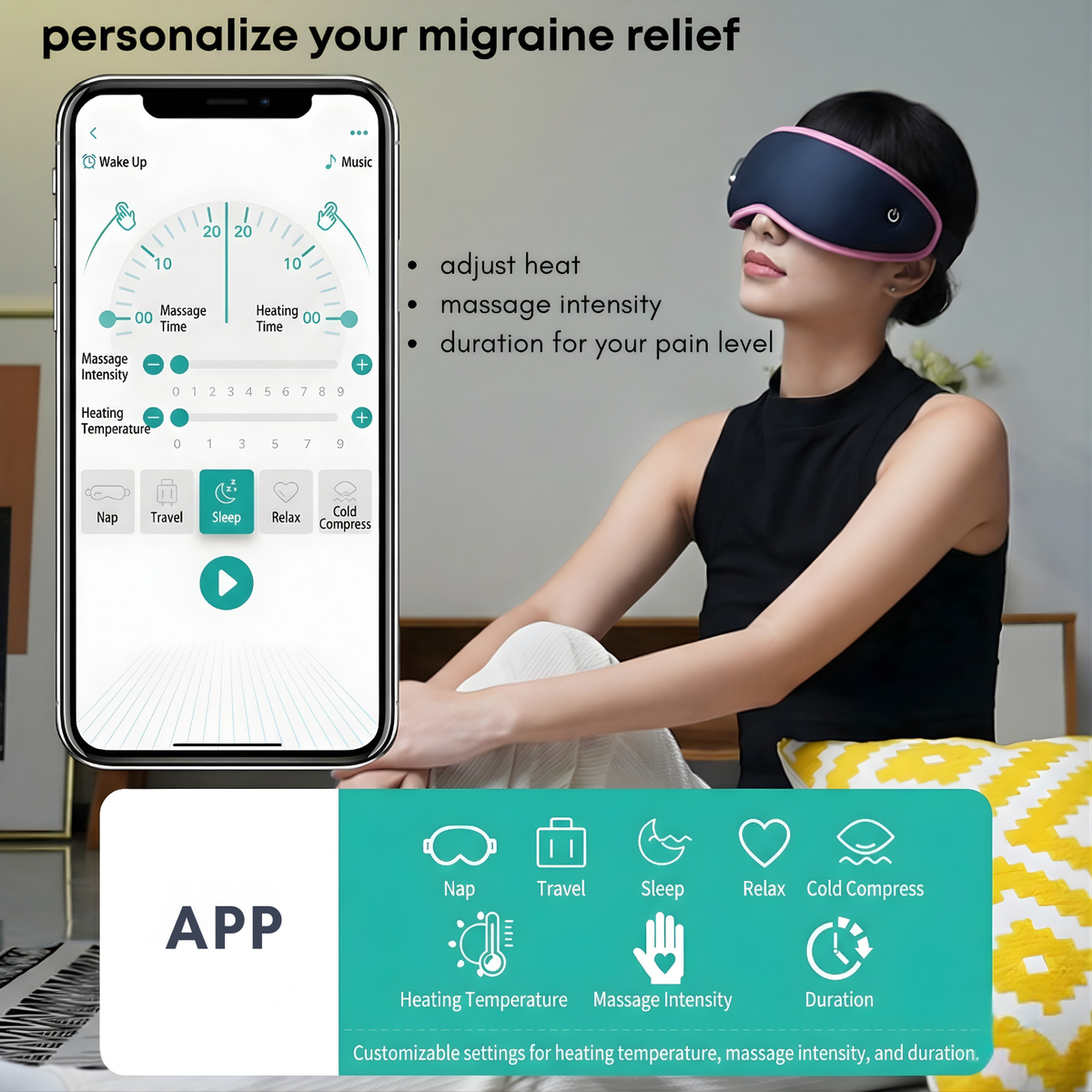 Halyon — 4-in-1 Headache & Migraine Relief Mask