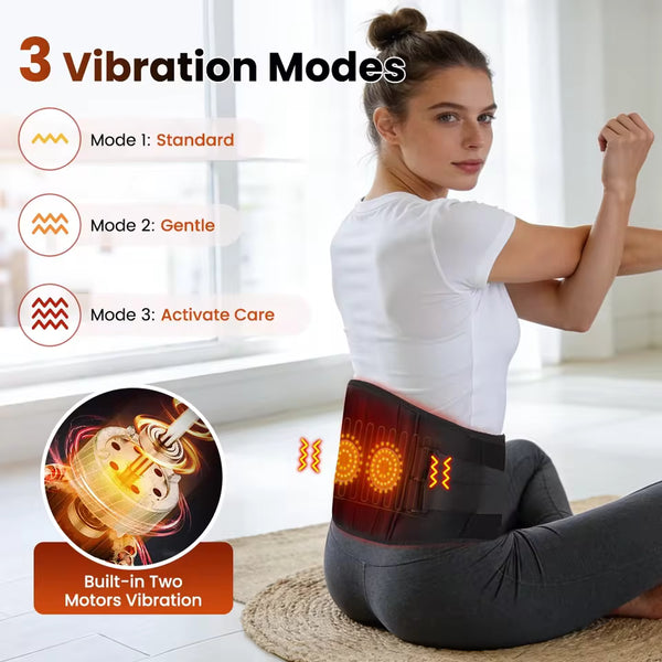 BackPod — 3-in-1 Heated Vibration Lumbar Support Belt