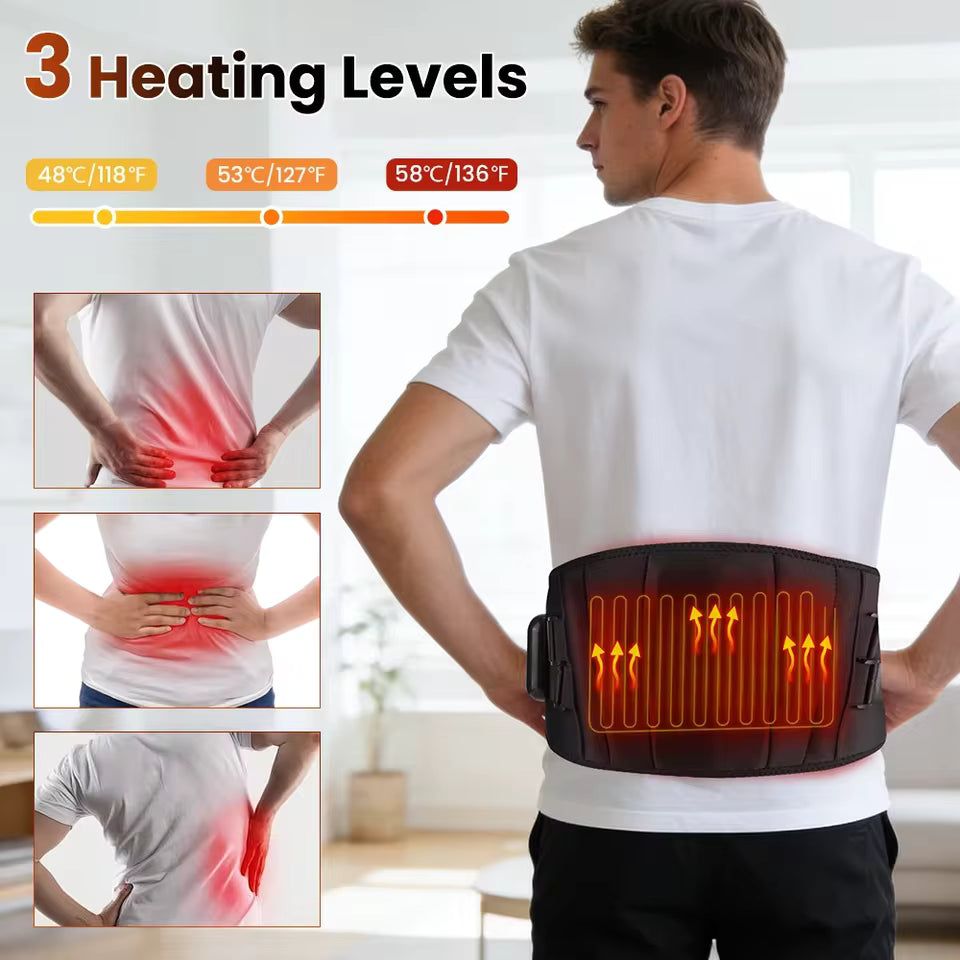 BackPod — 3-in-1 Heated Vibration Lumbar Support Belt
