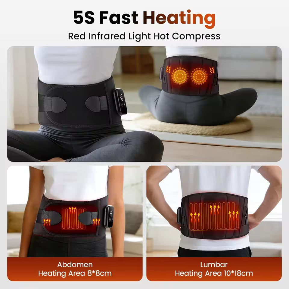 BackPod — 3-in-1 Heated Vibration Lumbar Support Belt