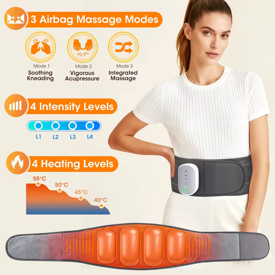 Lumbar Pro - Heat & Compression Massage Belt