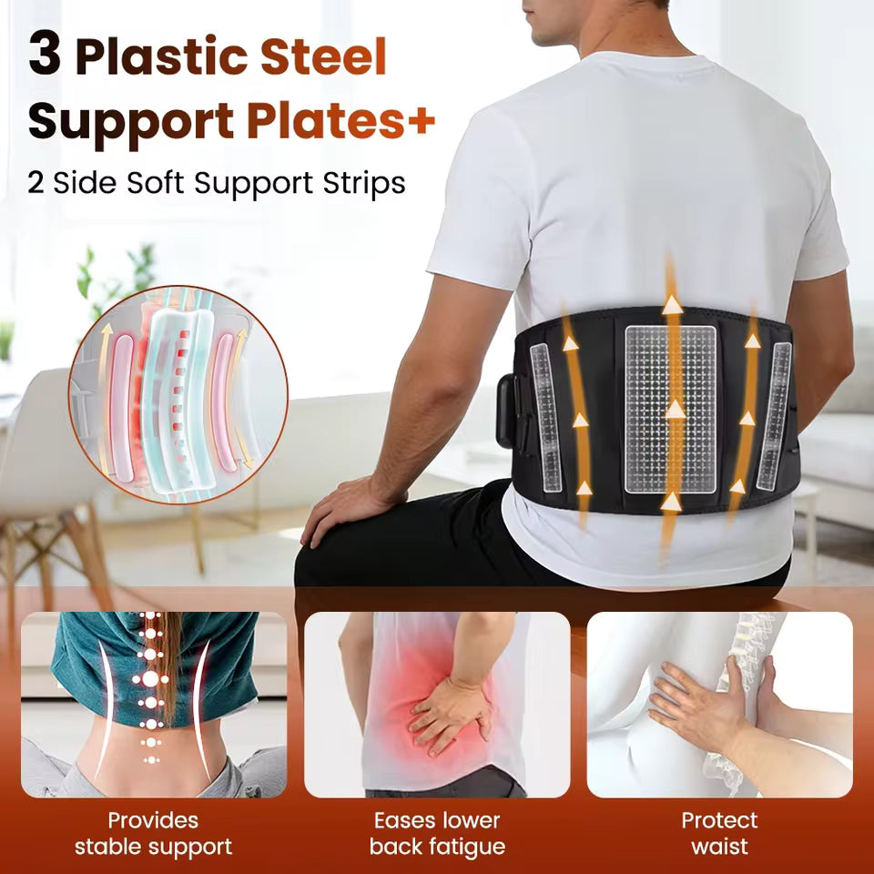 BackPod — 3-in-1 Heated Vibration Lumbar Support Belt