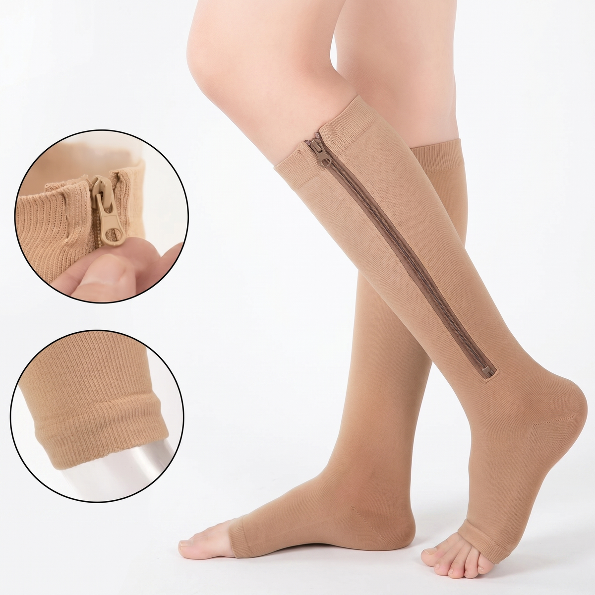 ZipFlow - zipper compression socks