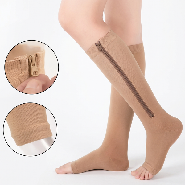 ZipFlow - zipper compression socks
