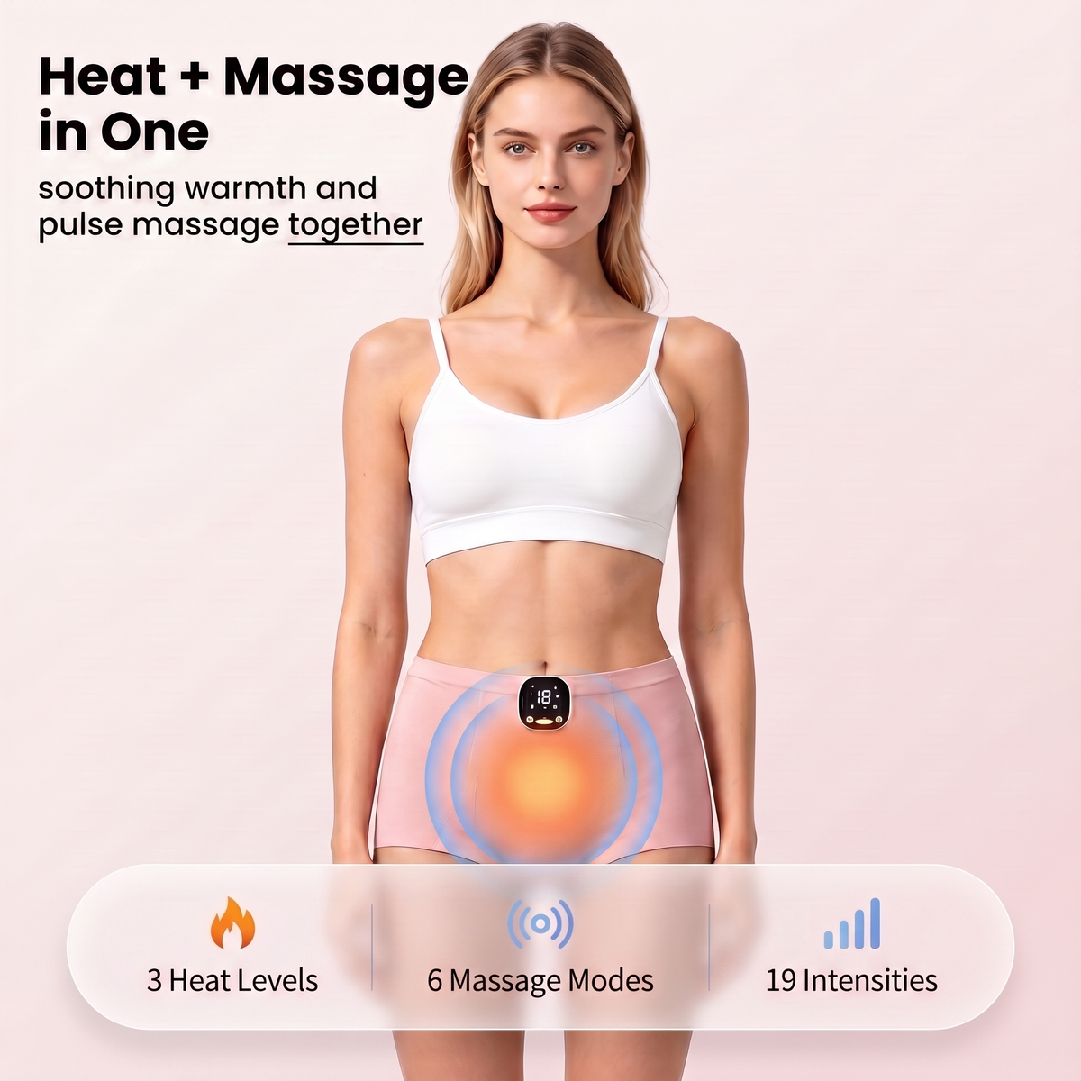 ThermaPulse – Heated EMS Period Massage Brief