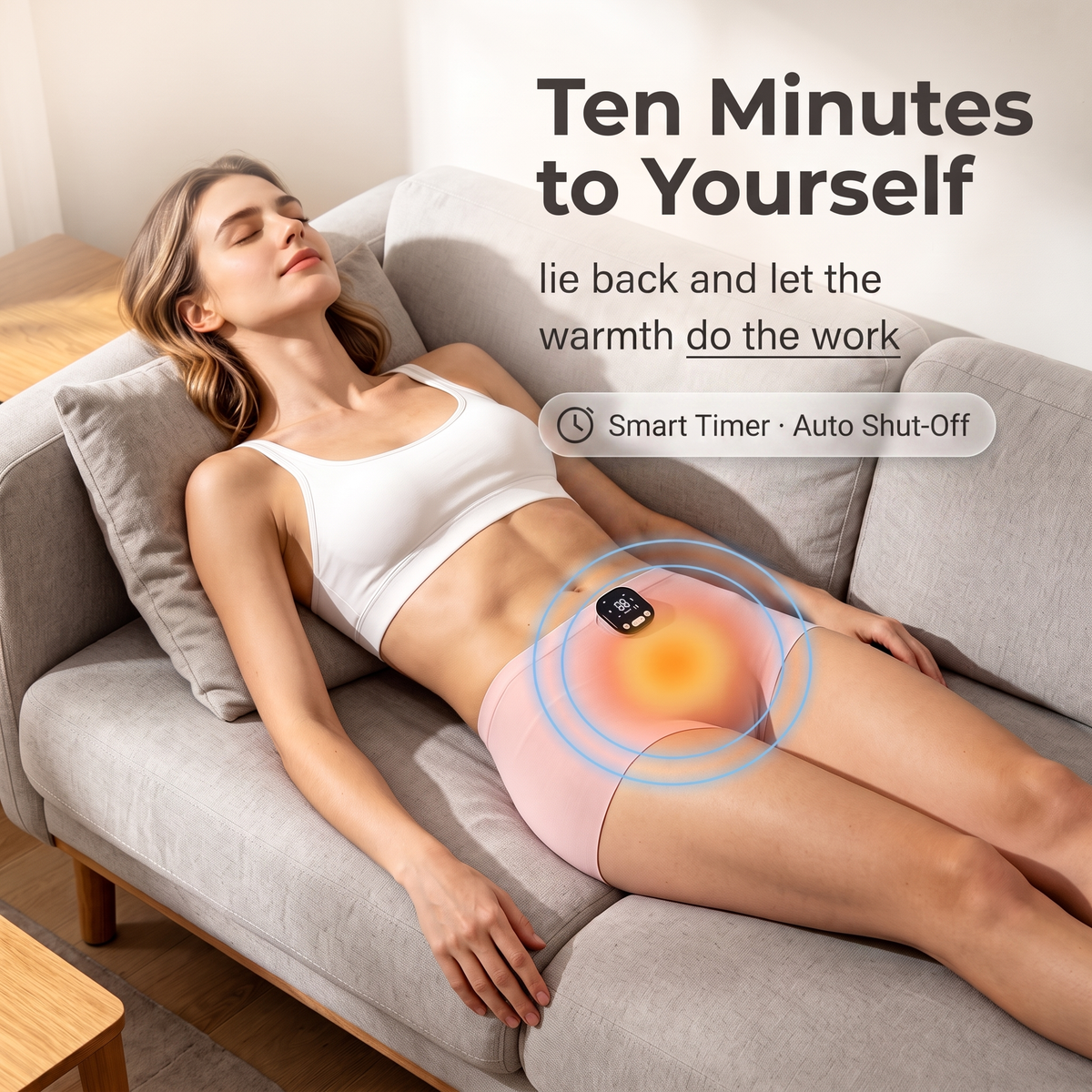 ThermaPulse – Heated EMS Period Massage Brief
